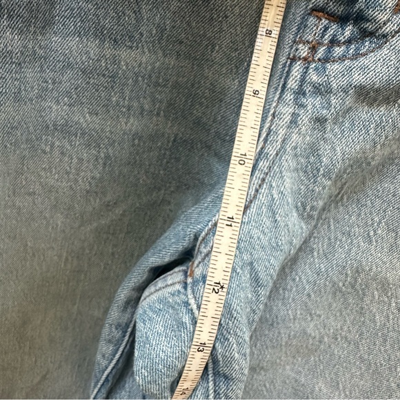 Madewell the curvy perfect vintage wide leg crop Light Blue Denim Jeans 32 - Picture 6 of 10
